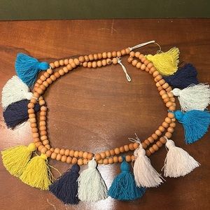 Opal House Pom-Pom and bead banner